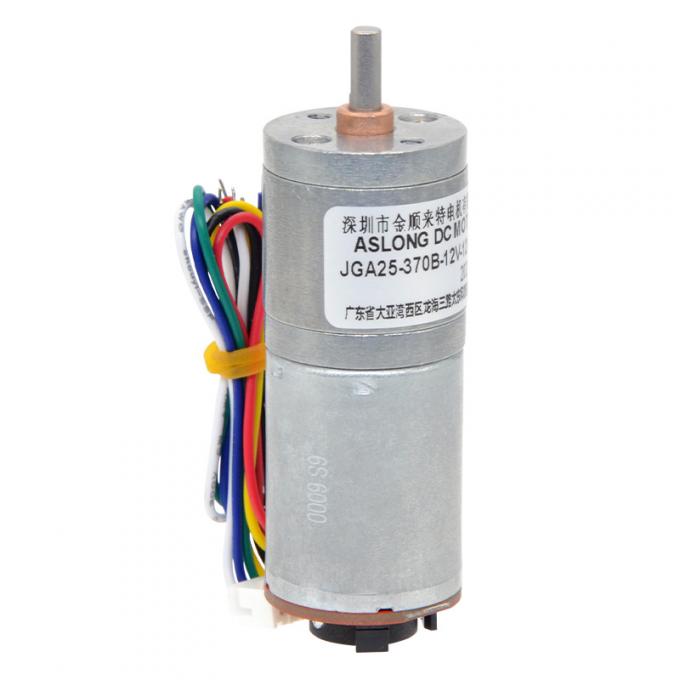 6v 12v 25mm Brushed DC Gear Motor Encoder JGA25-370B ทอร์คสูง 25mm Brushed DC Gear Motor 18