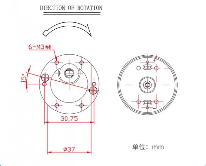 ทอร์คสูง 37 มม มิโครเกียร์ลด Brushed DC Motor ZGB37-3530 37 มม มิโครเกียร์ลด Brushed DC Motor 9