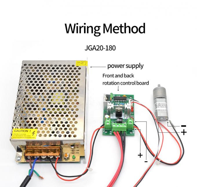 12V DC Reduction Micro Motor JGA20-180 Micro DC Reduction Motor แม็กเนตถาวร ความเร็วต่ํา 4