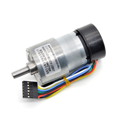 Hall Encoder เครื่องยนต์เร่งเร่ง DC พร้อมฝาหลัง JGB37-520GB เครื่องยนต์เกียร์ DC 12v พร้อม Encoder เครื่องยนต์ Mini Dc พร้อม Encoder