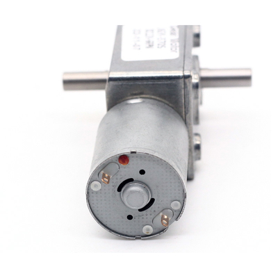 ASLONG JGY-370S 12V/24V 46*32MM Brushed DC Turbine Worm Reduction Motor มอเตอร์ลดหนอนหนอนหนอนหนอนออกแบบคู่