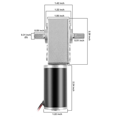 เครื่องยนต์การลดหางคู่ล็อคตัวเอง A58SW31ZYS เครื่องยนต์เครื่องยนต์ dc ไมโคร 12v 24v dc เครื่องยนต์หนอน