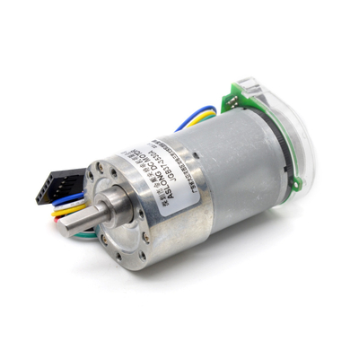 เครื่องยนต์ขนาดเล็กความเร็วต่ําแบบไมโคร DC 12V/24V JGB37-3530A Optoelectronic Encoder เครื่องยนต์ลดความเร็ว 24v Dc เครื่องยนต์ Encoder