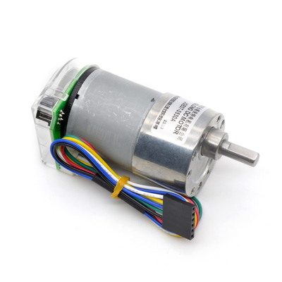 เครื่องยนต์ขนาดเล็กความเร็วต่ําแบบไมโคร DC 12V/24V JGB37-3530A Optoelectronic Encoder เครื่องยนต์ลดความเร็ว 24v Dc เครื่องยนต์ Encoder