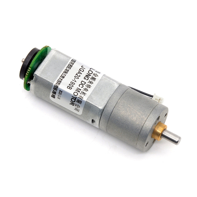 เครื่องยนต์ Brush Motor Encoder JGA20-180B 12V 21RPM 1:374 เครื่องยนต์ 12v Dc พร้อมเครื่องยนต์ Micro Dc Gear Motor พร้อมเครื่องยนต์