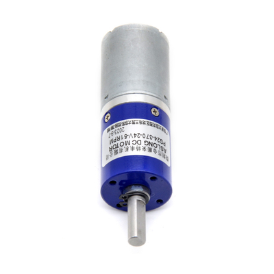 มอเตอร์การลดมอเตอร์เครื่องยนต์โลหะดาวเคราะห์แรงปัดสูง PG24-370 24mm 24V Dc มอเตอร์เครื่องยนต์ดาวเคราะห์