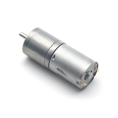 เครื่องยนต์ไฟฟ้าขนาดเล็กแรงปัดสูง ความเร็วสูง JGA25-370 24V 7.5RPM 25mm DC มอเตอร์ความเร็วต่ํา