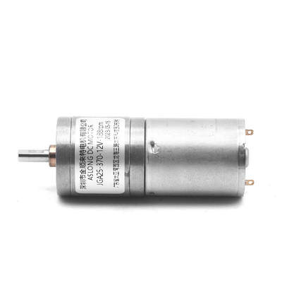 เครื่องยนต์ไฟฟ้าขนาดเล็กแรงปัดสูง ความเร็วสูง JGA25-370 24V 7.5RPM 25mm DC มอเตอร์ความเร็วต่ํา
