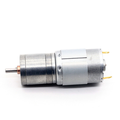 JGA25-385 Carbon Brush มอเตอร์เกียร์ไมโคร DC 25mm 24V สำหรับ Robotics