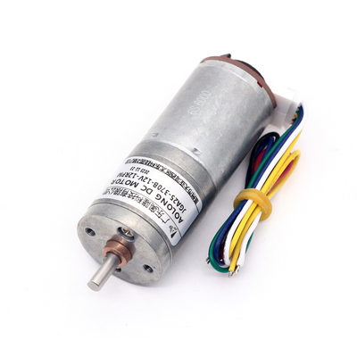 JGA25-370B ทอร์คขนาดใหญ่ มอเตอร์เกียร์ DC ขนาดเล็ก 1360 รอบ / นาที