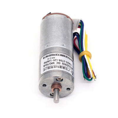 JGA25-370B ทอร์คขนาดใหญ่ มอเตอร์เกียร์ DC ขนาดเล็ก 1360 รอบ / นาที