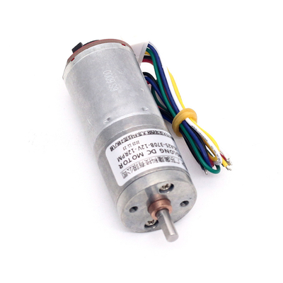JGA25-370B ทอร์คขนาดใหญ่ มอเตอร์เกียร์ DC ขนาดเล็ก 1360 รอบ / นาที