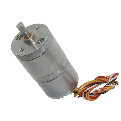 25mm BLDC ไม่มีแปรง มอเตอร์เกียร์ดีซี 24V 2000RPM CCW CW เบรค PMW ควบคุมความเร็ว